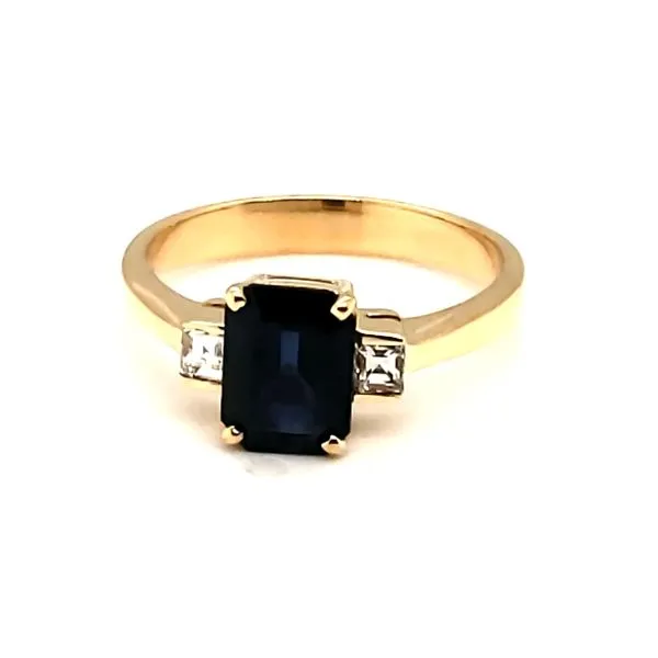 18 Karat Yellow Gold  Sapphire & Diamond Ring Trinity Jewelers  Pittsburgh, PA