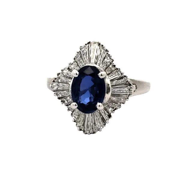 Platinum Sapphire & Diamond Ring Trinity Jewelers  Pittsburgh, PA