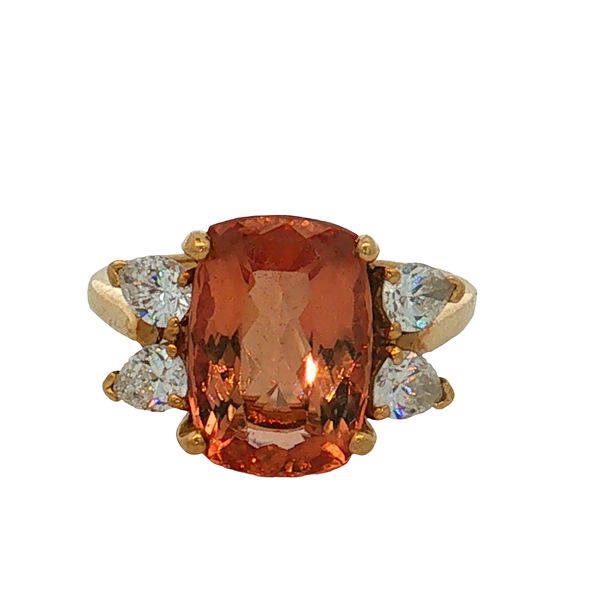 18 Karat Yellow Gold Topaz & Diamond Ring Trinity Jewelers  Pittsburgh, PA