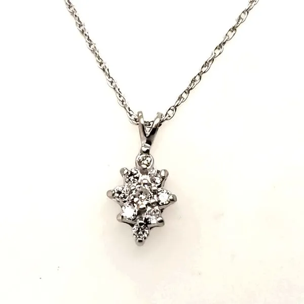 14 Karat White Gold Diamond Pendant Trinity Jewelers  Pittsburgh, PA