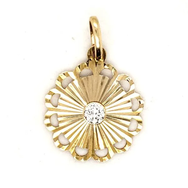 14 Karat Yellow Gold Diamond Pendant Trinity Jewelers  Pittsburgh, PA