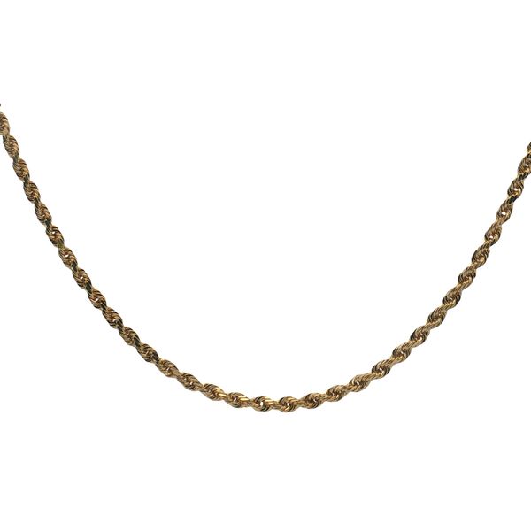 18 Karat Yellow Gold 3mm Diamond Cut Rope Chain Trinity Jewelers  Pittsburgh, PA