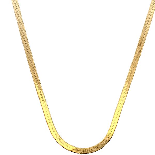 14 Karat Yellow Gold 3.3mm Herringbone Chain Trinity Jewelers  Pittsburgh, PA