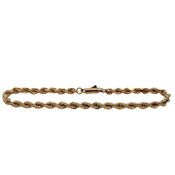 14 Karat Yellow Gold Rope Bracelet Trinity Jewelers  Pittsburgh, PA