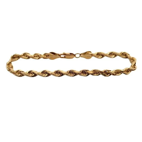 14 Karat Yellow Gold Rope Bracelet Trinity Jewelers  Pittsburgh, PA