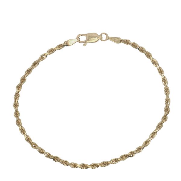 14 Karat Yellow Gold Rope Bracelet Trinity Jewelers  Pittsburgh, PA