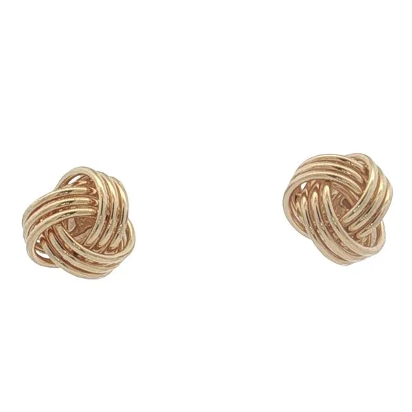 14 Karat Yellow Gold Love Knot Earrings Trinity Jewelers  Pittsburgh, PA
