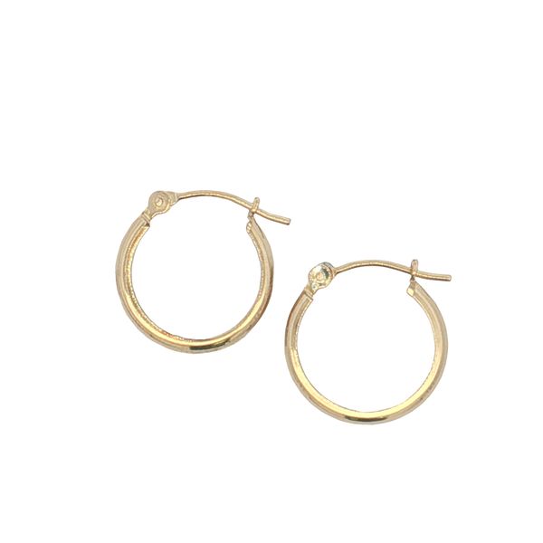 14 Karat Yellow Gold Hoop Earrings Trinity Jewelers  Pittsburgh, PA