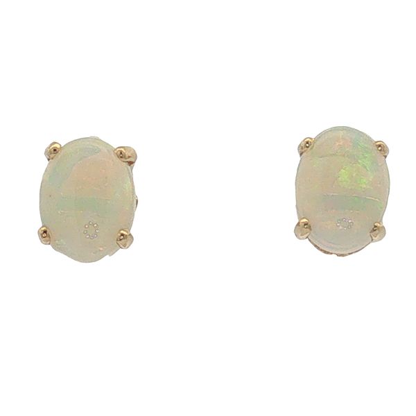 14 Karat YellowGold Opal Stud Earrings Trinity Jewelers  Pittsburgh, PA