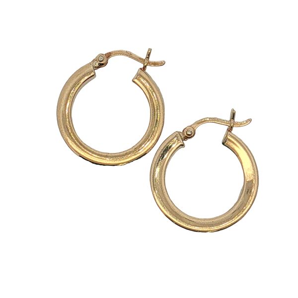 14 Karat Yellow Gold Hoop Earrings Trinity Jewelers  Pittsburgh, PA
