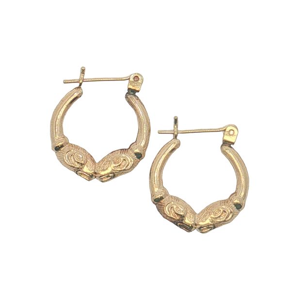 14 Karat Yellow Gold Hoop Earrings Trinity Jewelers  Pittsburgh, PA