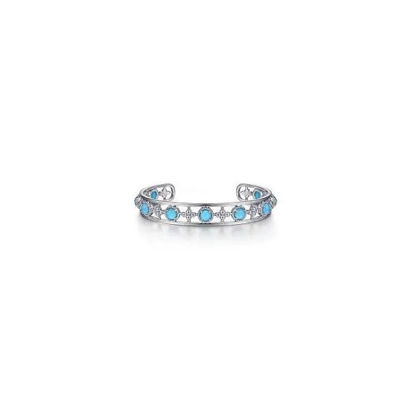 Sterling Silver Rock Crystal & Turquoise Bracelet Trinity Jewelers  Pittsburgh, PA