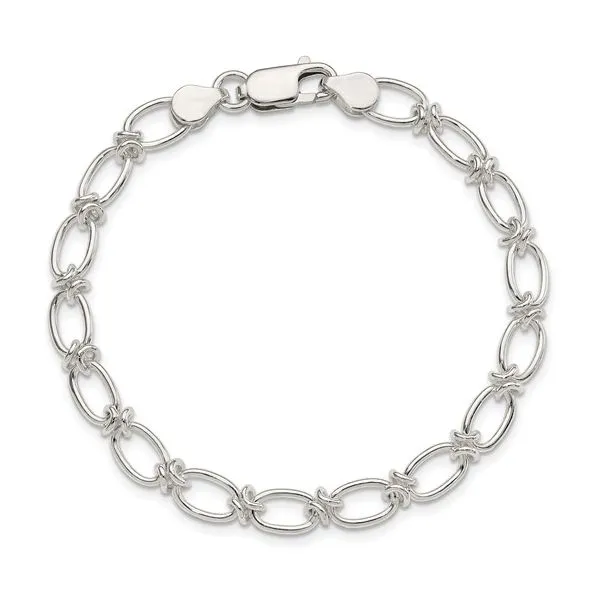 Sterling Silver Polished Oval Link Bracelet Trinity Jewelers  Pittsburgh, PA