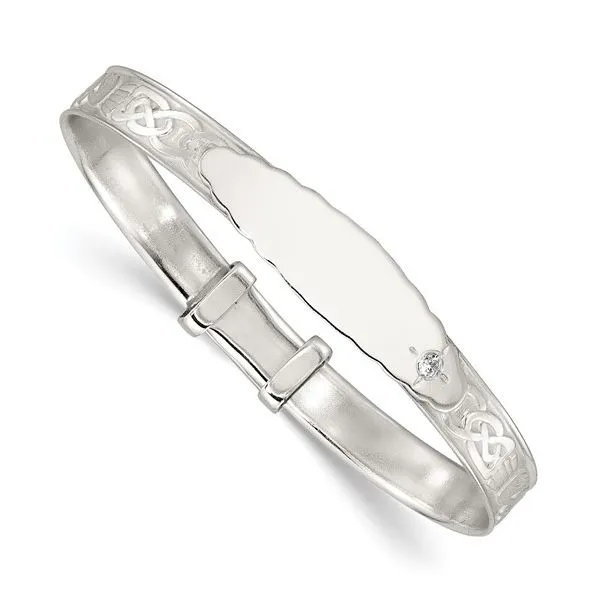 Sterling Silver Children's CZ ID Claddagh Bracelet Trinity Jewelers  Pittsburgh, PA