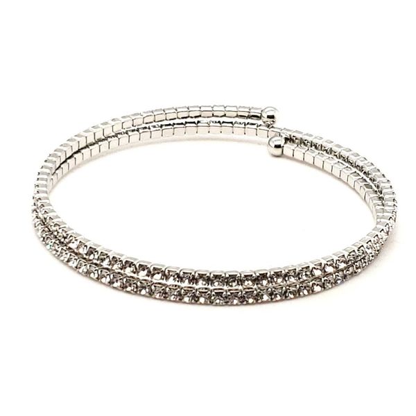 White 2 Row Crystal Bracelet Trinity Jewelers  Pittsburgh, PA