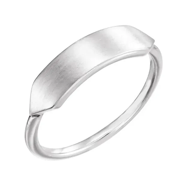 Sterling Silver Brushed Signet Ring Trinity Jewelers  Pittsburgh, PA