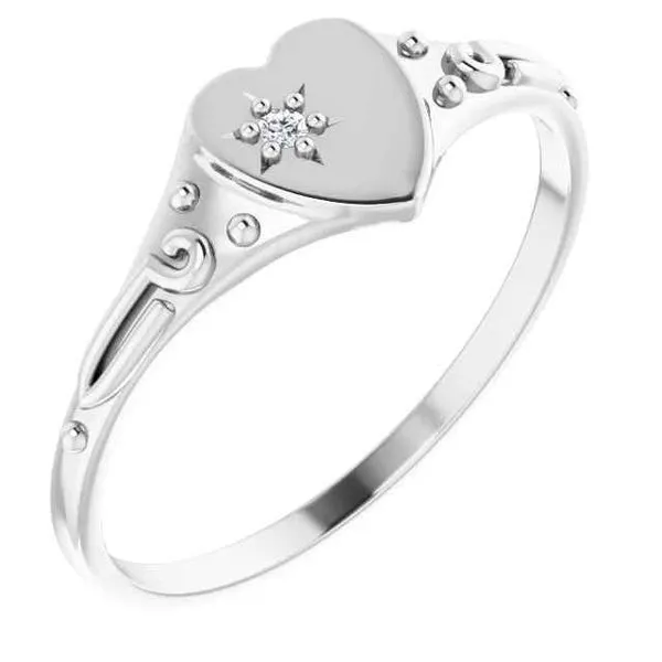 Sterling Silver Heart Signet Ring Trinity Jewelers  Pittsburgh, PA