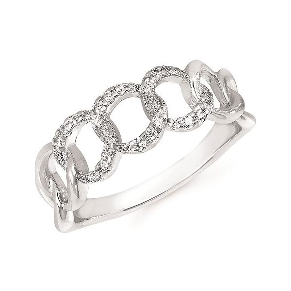 Sterling Silver & Diamond Link Style Ring Trinity Jewelers  Pittsburgh, PA