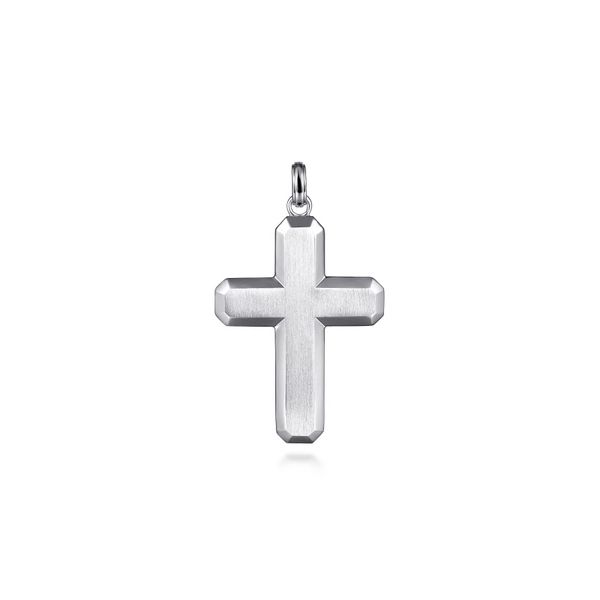 Men's Sterling Silver Cross Pendant Trinity Jewelers  Pittsburgh, PA