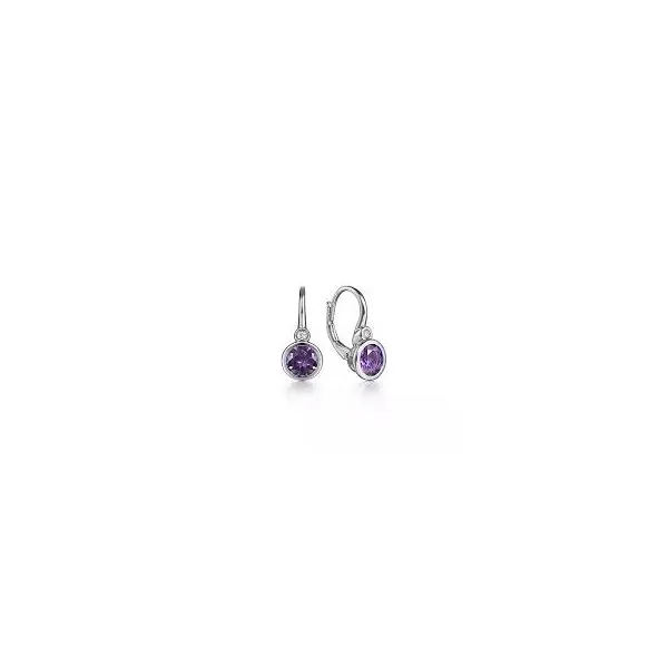 Sterling Silver Amethyst & Diamond Earrings Trinity Jewelers  Pittsburgh, PA