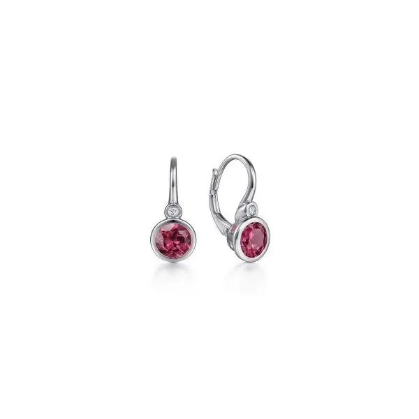 Sterling Silver Pink Tourmaline & Diamond Earrings Trinity Jewelers  Pittsburgh, PA