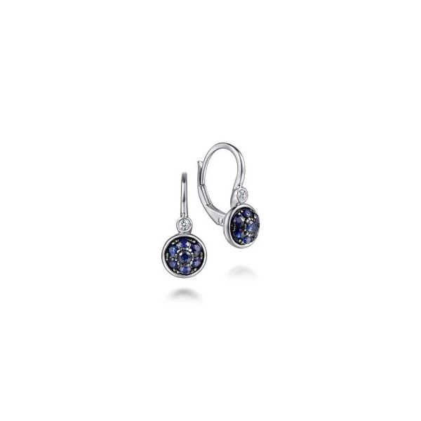Sterling Silver Blue Sapphire & Diamond Earrings Trinity Jewelers  Pittsburgh, PA
