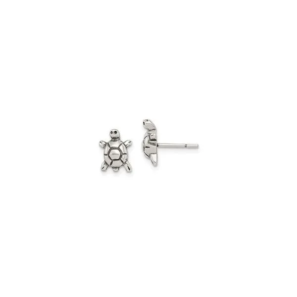 Sterling Silver Turtle Earrings Trinity Jewelers  Pittsburgh, PA