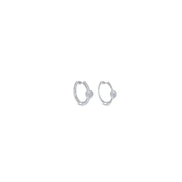 Sterling Silver Diamond Hoop Earrings Trinity Jewelers  Pittsburgh, PA