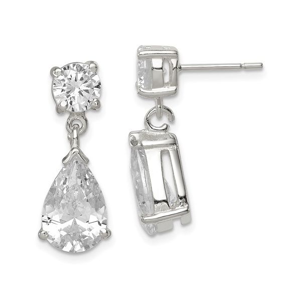 Sterling Silver Cubic Zirconia Earrings Trinity Jewelers  Pittsburgh, PA