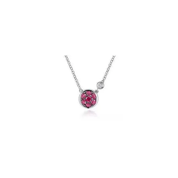 Sterling Silver Ruby & Diamond Necklace Trinity Jewelers  Pittsburgh, PA