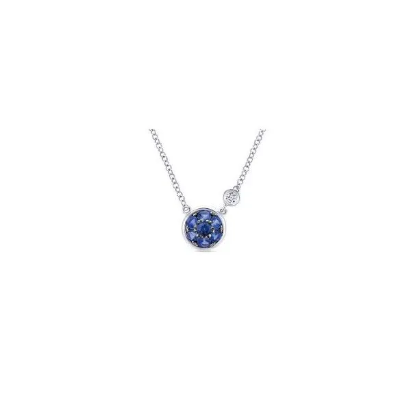 Sterling Silver Sapphire & Diamond Necklace Trinity Jewelers  Pittsburgh, PA