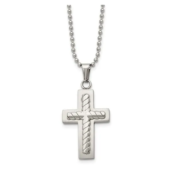 Stainless Steel Cross Necklace Trinity Jewelers  Pittsburgh, PA