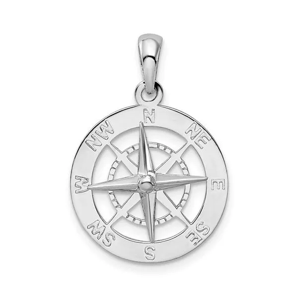 Sterling Silver Compass Pendant Trinity Jewelers  Pittsburgh, PA
