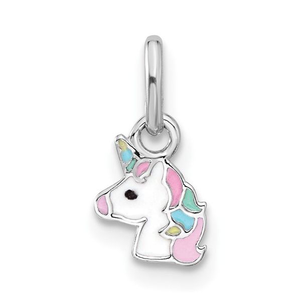 Sterling Silver Enamel Unicorn Pendant Jewelry Trinity Jewelers  Pittsburgh, PA