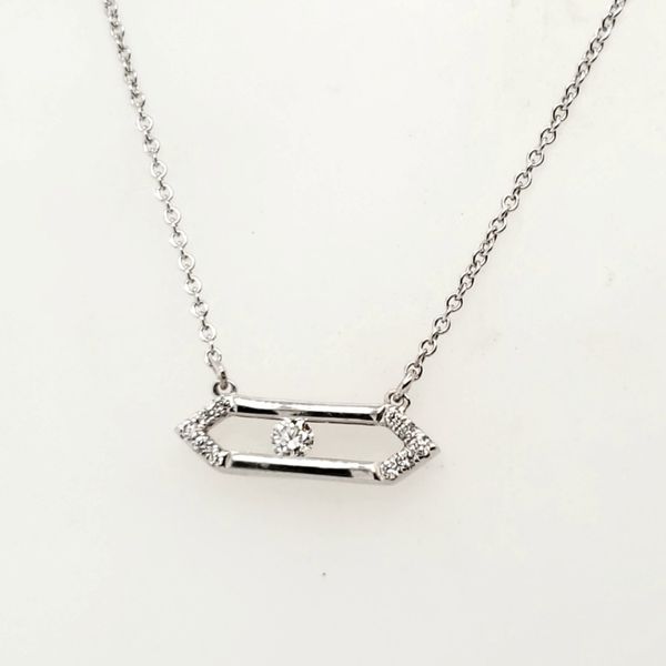 Sterling Silver Diamond Bar Necklace Trinity Jewelers  Pittsburgh, PA