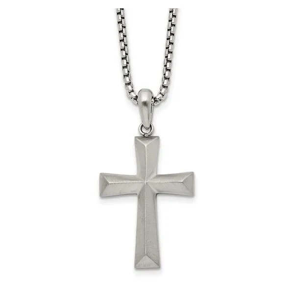 Stainless Steel Cross Pendant Trinity Jewelers  Pittsburgh, PA