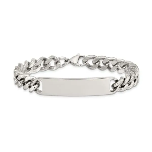 Stainlee Steel Polished ID Bracelet Trinity Jewelers  Pittsburgh, PA