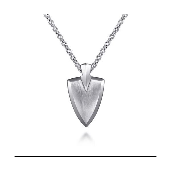 Sterling Silver Wheat Arrowhead Pendant Necklace Trinity Jewelers  Pittsburgh, PA