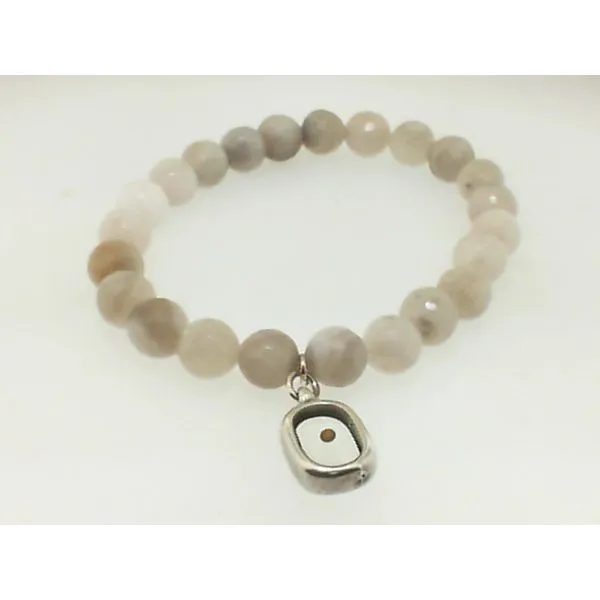 Poppy & Jewel White Lace Agate Bracelet Trinity Jewelers  Pittsburgh, PA