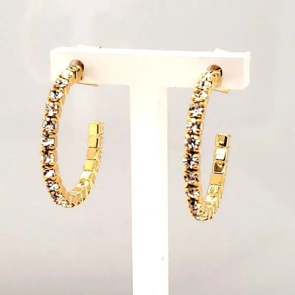 Yellow Crystal Hoop Earrings Trinity Jewelers  Pittsburgh, PA