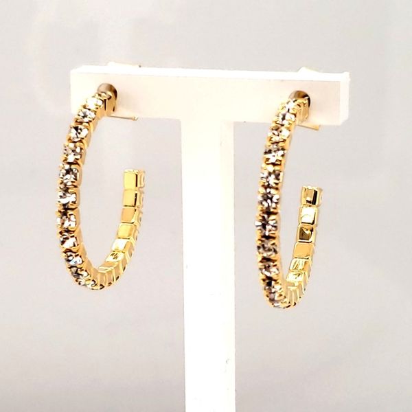 Yellow Crystal Hoop Earrings Trinity Jewelers  Pittsburgh, PA
