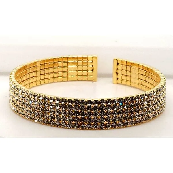 Yellow 5 Row Crystal Bracelet Trinity Jewelers  Pittsburgh, PA