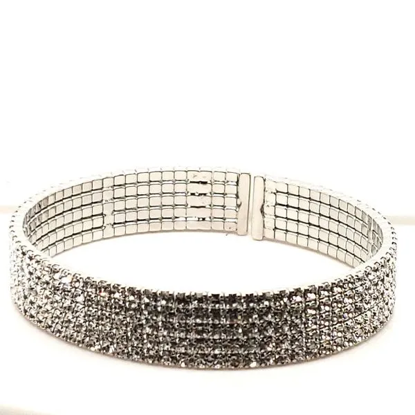 White 5 Row Crystal Bracelet Trinity Jewelers  Pittsburgh, PA