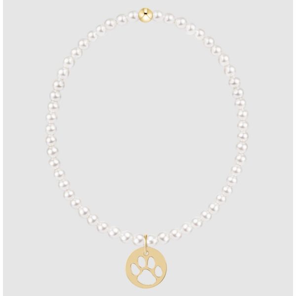 Enewton Classic Pearl 3mm Bracelet - Paw Print Gold Disc Trinity Jewelers  Pittsburgh, PA