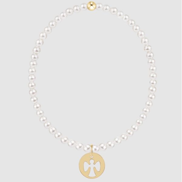 Enewton Classic Pearl 3mm Bracelt - Guardian Angel Gold Disc Trinity Jewelers  Pittsburgh, PA