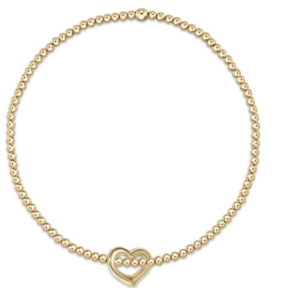 ENewton- Classic Gold 2MM Bracelet - Love Small Gold Charm Trinity Jewelers  Pittsburgh, PA