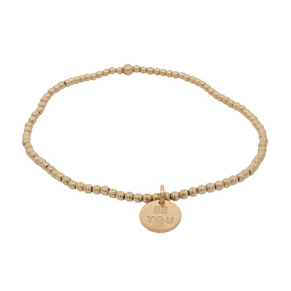 ENewton- Classic Gold 2MM Bracelet- Be You Small Gold Disc Trinity Jewelers  Pittsburgh, PA