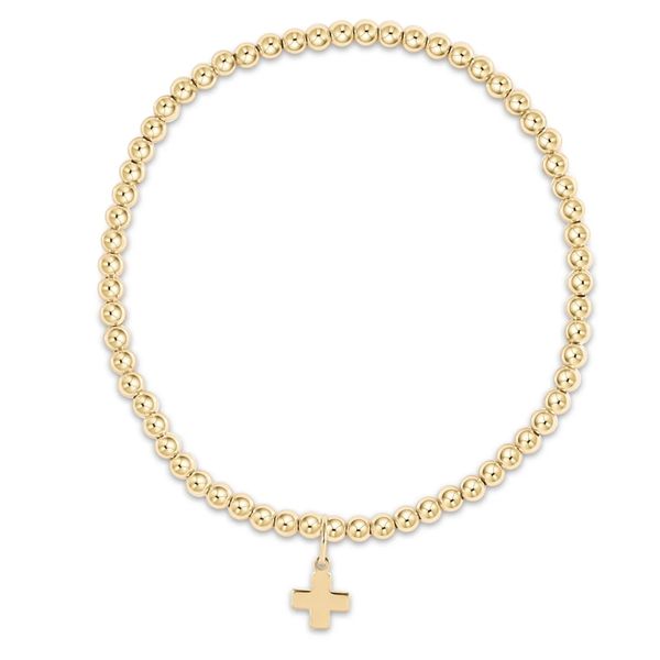Enewton Classic Gold 3mm Bracelet - Signature Cross Gold Charm Trinity Jewelers  Pittsburgh, PA