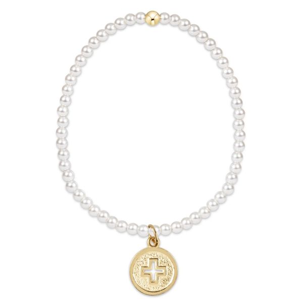Enewton Classic Pearl 3mm Bracelet - Signature Cross Gold Disc Trinity Jewelers  Pittsburgh, PA