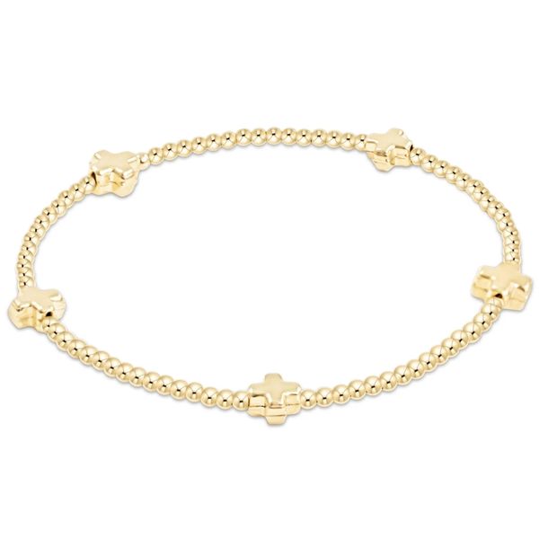 Enewton Signature Cross Small 2mm Gold Bracelet - Gold Trinity Jewelers  Pittsburgh, PA